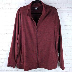 NEW 32 Degrees Burgundy Heather Zip Jacket XXL